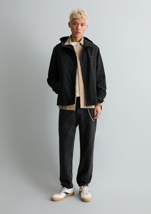Hooded jacket regular — Black