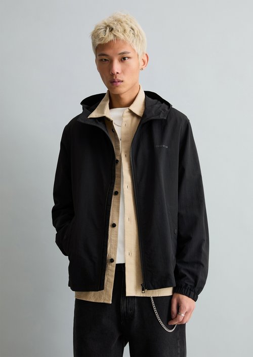 Hooded jacket regular — Black