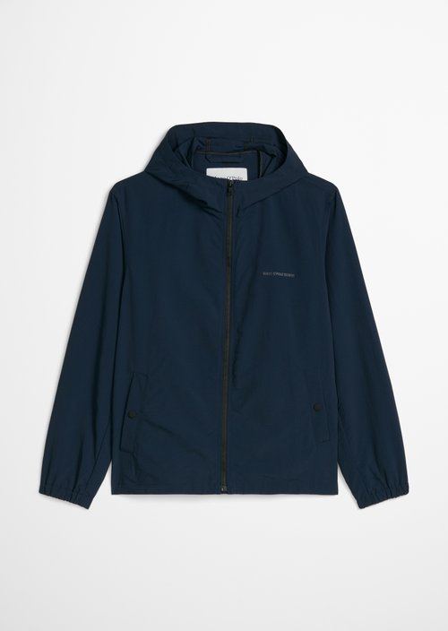 Hooded jacket regular — Navy Teal