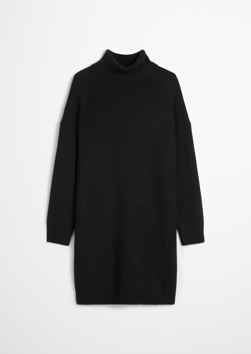 Relaxed knit dress — Black