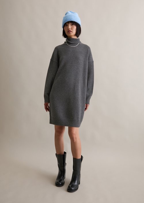 Relaxed knit dress — Anthra Melange