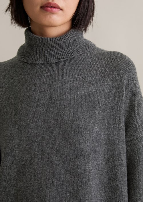 Relaxed knit dress — Anthra Melange