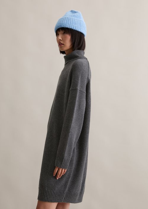 Relaxed knit dress — Anthra Melange