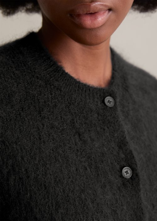 Cardigan regular — Black