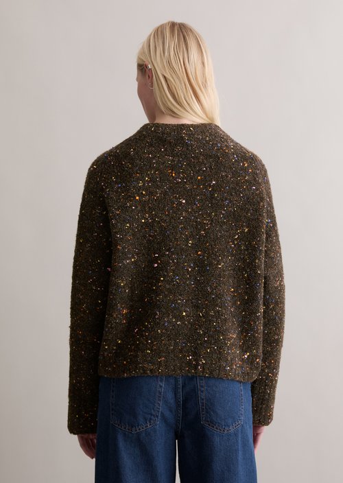 Bouclé sweater oversize — Black Espresso