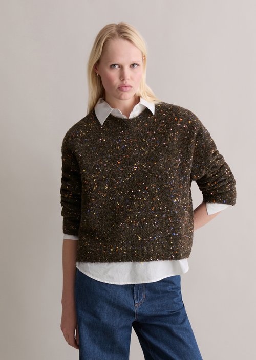 Bouclé sweater oversize — Black Espresso