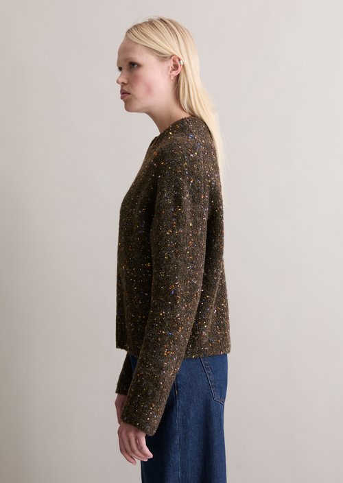 Bouclé sweater oversize — Black Espresso