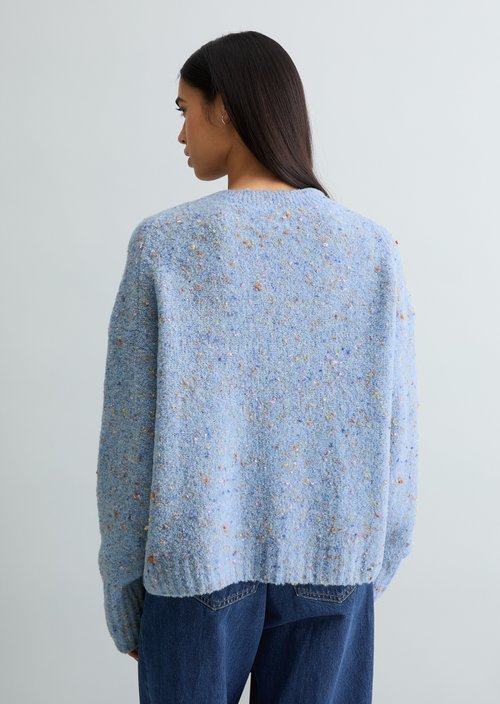 Bouclé sweater oversize — Blue Dusk