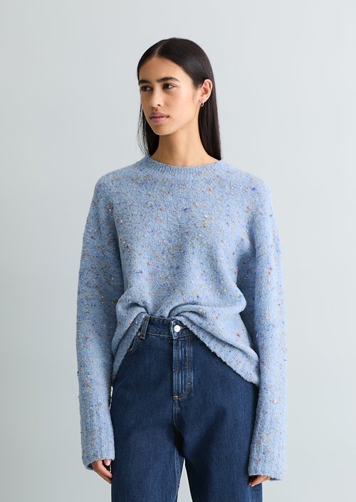 Bouclé sweater oversize — Blue Dusk