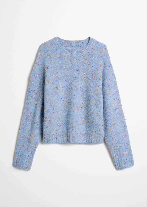 Bouclé sweater oversize — Blue Dusk