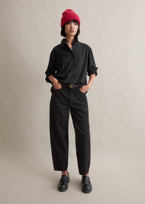 Relaxed blouse — Black