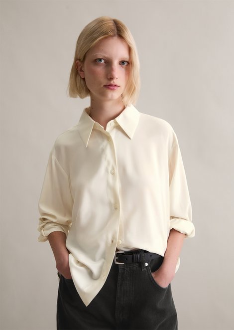 Marc O'Polo Relaxte blouse, Dames, wit, Xxs, 100% Viscose