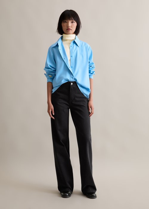 Relaxed blouse — Azure Sky