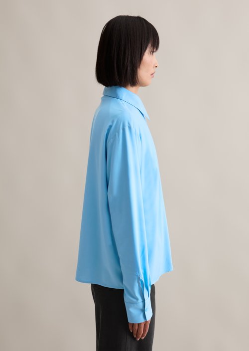 Relaxed blouse — Azure Sky