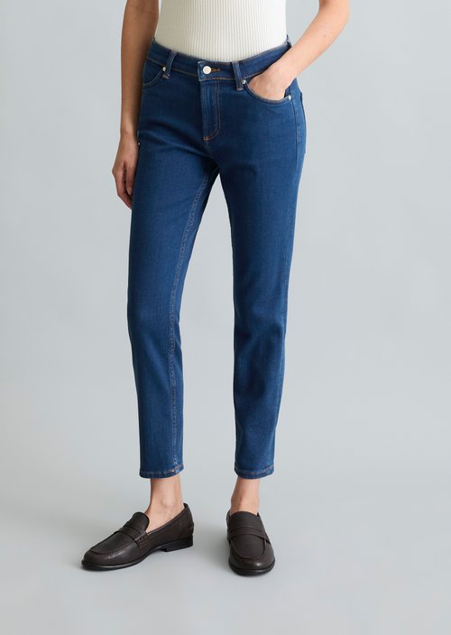 Jeans model Kaj skinny cropped — Bright Blue
