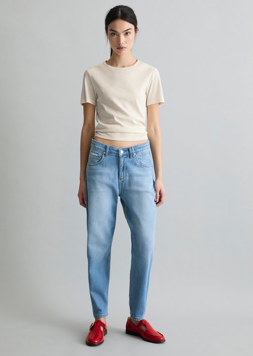 Jeans model Freja boyfriend ankle-length — Bright Blue