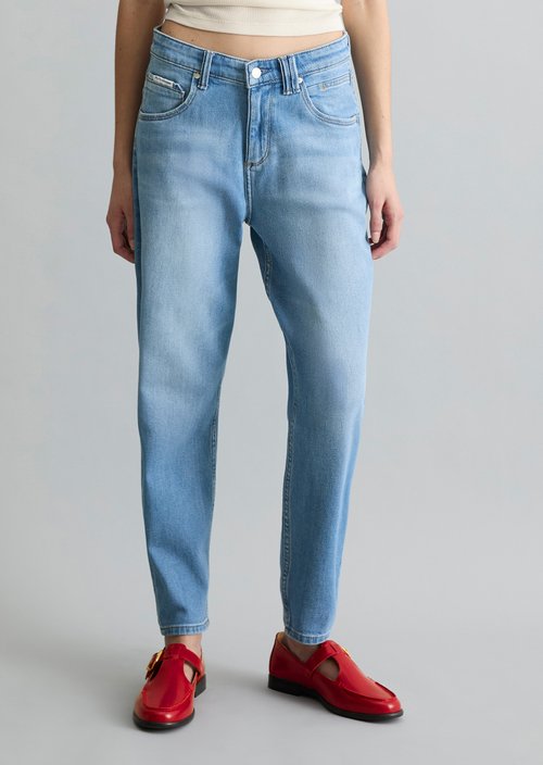 Jeans model Freja boyfriend ankle-length — Bright Blue