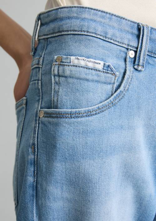 Dżinsy model Freja boyfriend o długości do kostek Bright Blue w widoku szczegółowym