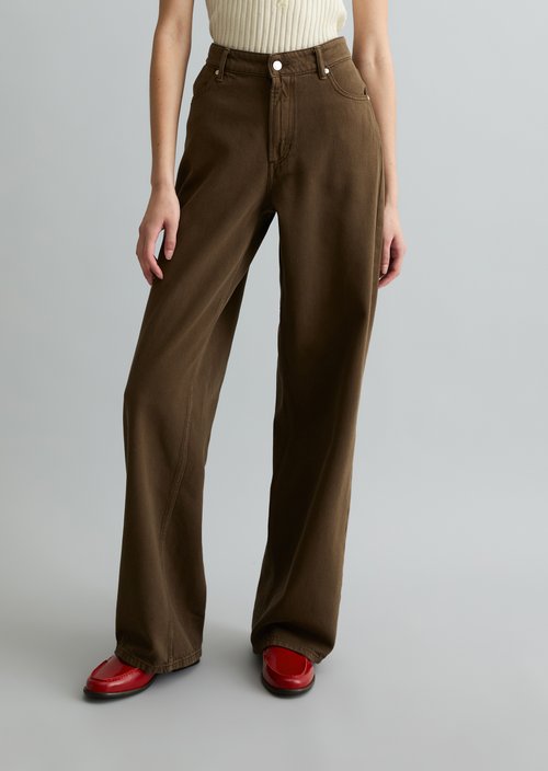 Jeans model Tomma wide — Hazelnut Brown