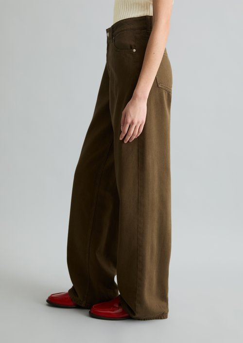 Jeans model Tomma wide — Hazelnut Brown