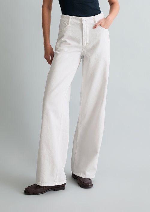Jeans model Tomke wide — White