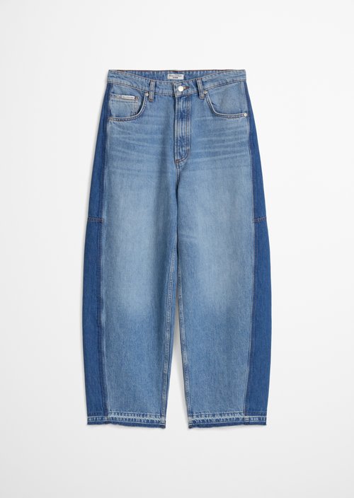 Jeans model Enni wide barrel cropped — Medium Blue