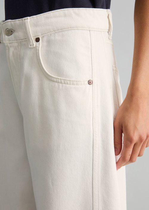 Jeans model Enni wide barrel — White