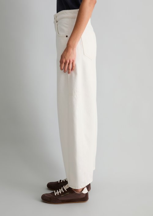 Jeans model Enni wide barrel — White