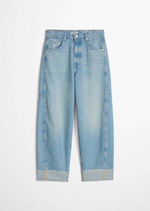Jeans model Enni wide barrel cropped — Light Blue