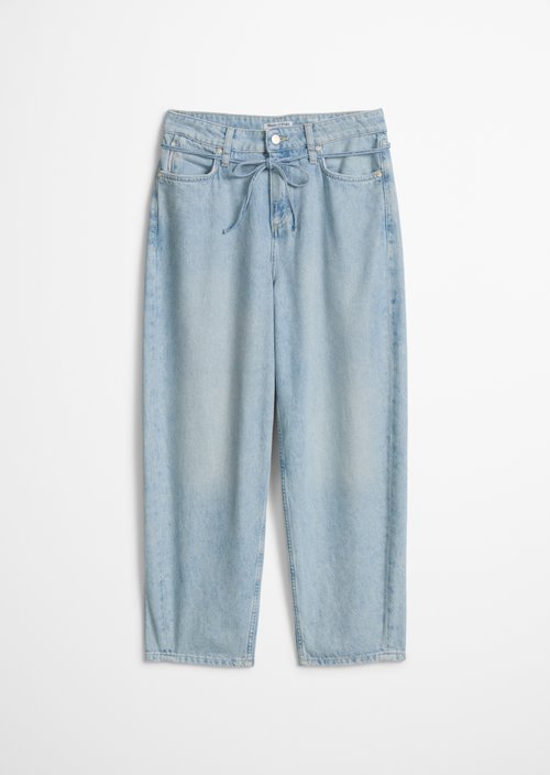 Jeans model Stine relaxed barrel cropped — Light Blue