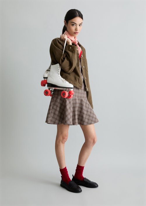 Marc O'Polo Oversized cropped spijkerjack, Dames, bruin, Xxs, 67% Katoen, 33% Lyocell