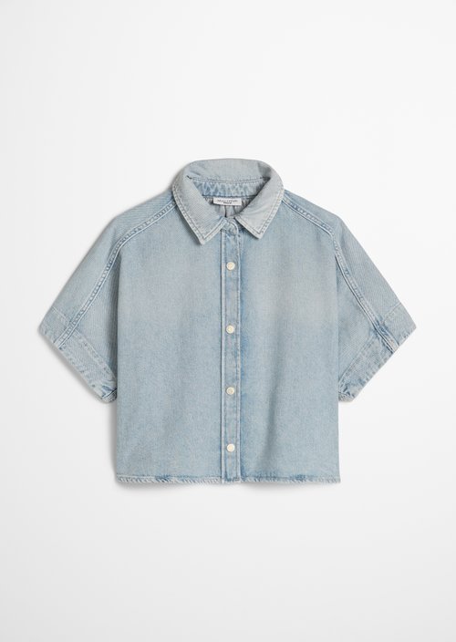 Relaxed denim blouse — Light Blue