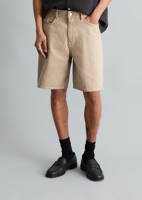 Denim shorts model Kalle relaxed — Light Beige