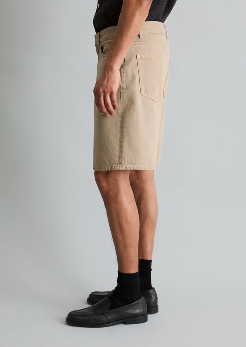 Denim shorts model Kalle relaxed — Light Beige