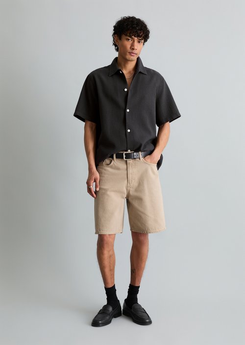 Denim shorts model Kalle relaxed — Light Beige