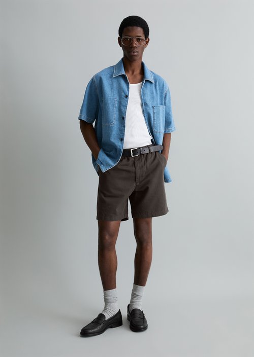Shorts model Filip relaxed — Broken Graphite