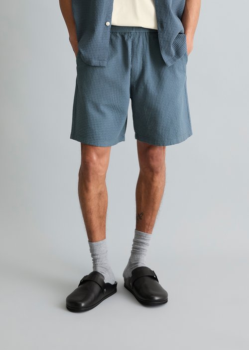 Relaxed shorts — Cadet Blue