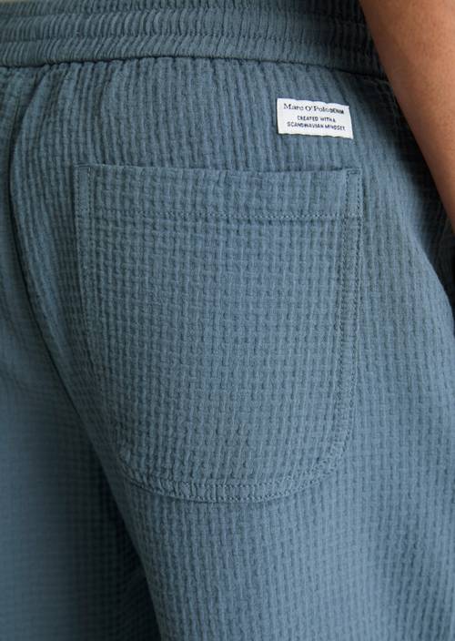 Short relaxed Cadet Blue en vue détaillée