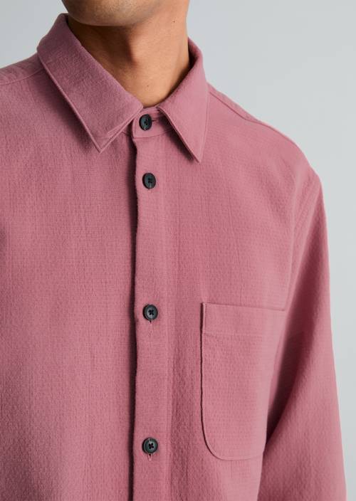 Hemd regular Dusty Rasberry in Detailansicht