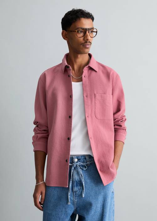 Hemd regular Dusty Rasberry in Frontalansicht
