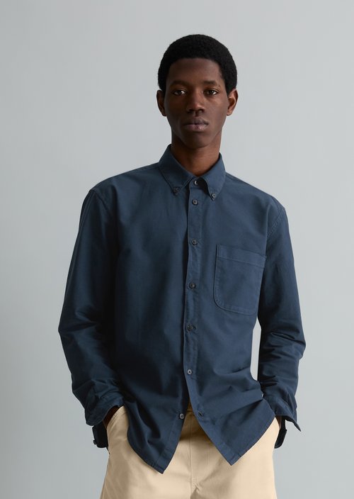 Oxford shirt regular — Navy Teal