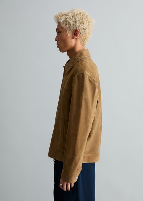 Leather jacket regular — Leather Green