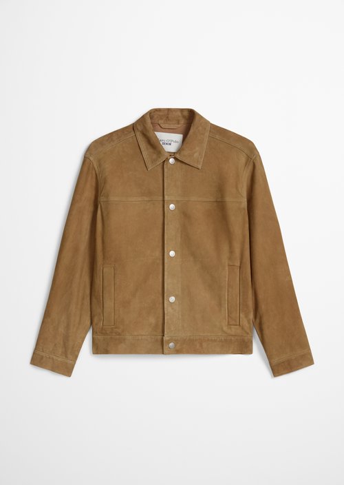 Leather jacket regular — Leather Green