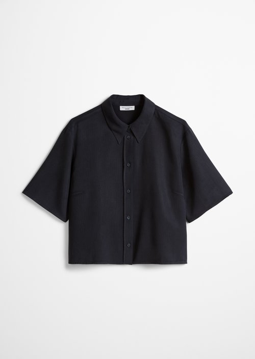 Crop blouse relaxed — Blue Depths