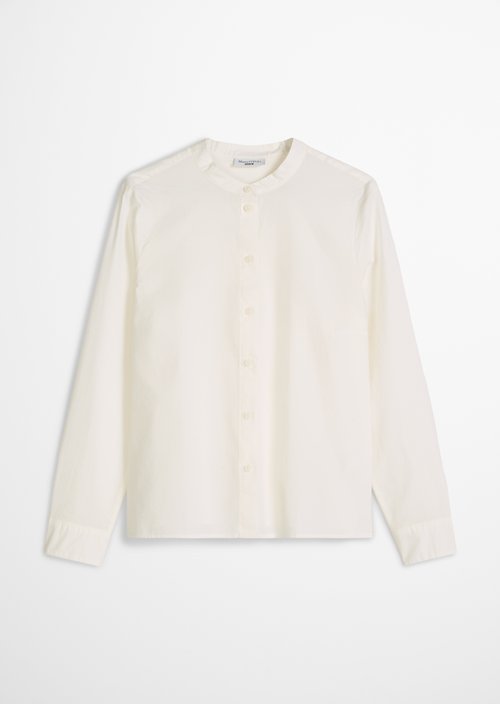Regular blouse with pleat detail — Silky White