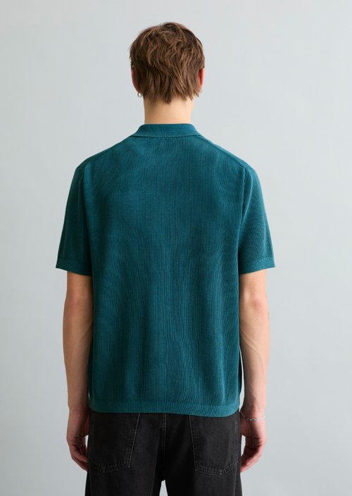 Regular knit polo shirt — North Sea