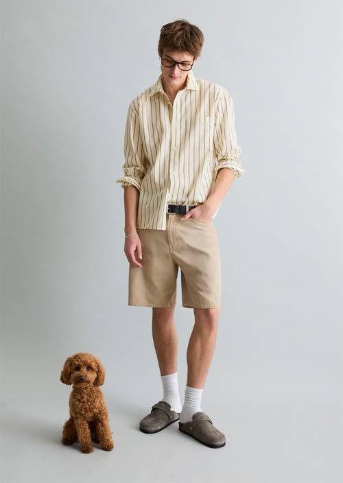 Regular shirt Offwhite in front view