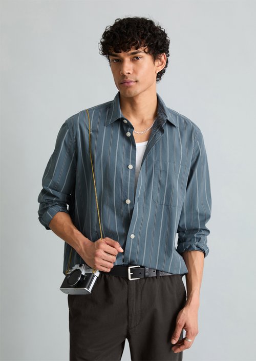 Regular shirt — Medium Blue