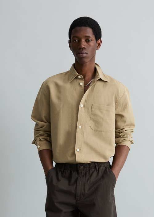 Regular shirt — Soft Brown