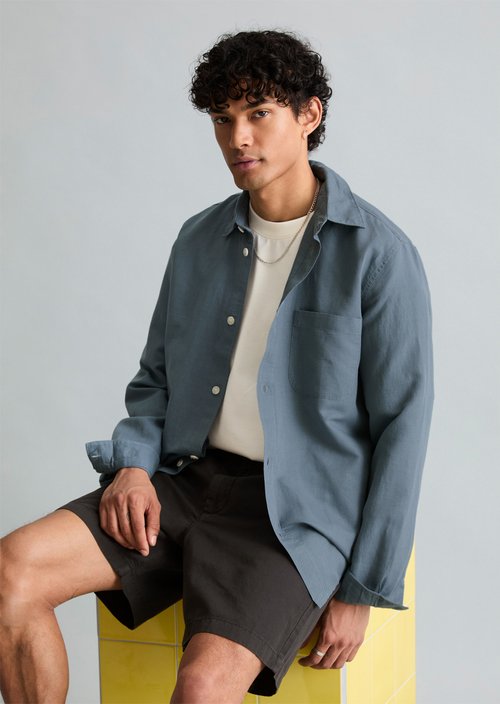 Regular shirt — Cadet Blue